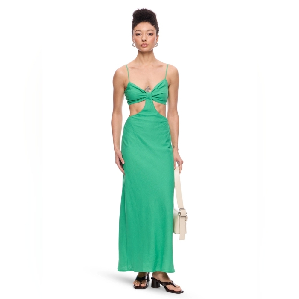 NIA Chamomile Dress $144 Color : Kelly Green Medium